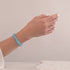 Aquamarine | Silver | Double Mermaid Glass Bracelet